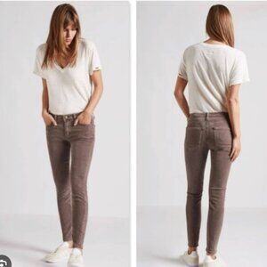 NEW Current / Elliot The Stiletto Brown Thin Corduroy Skinny Pant